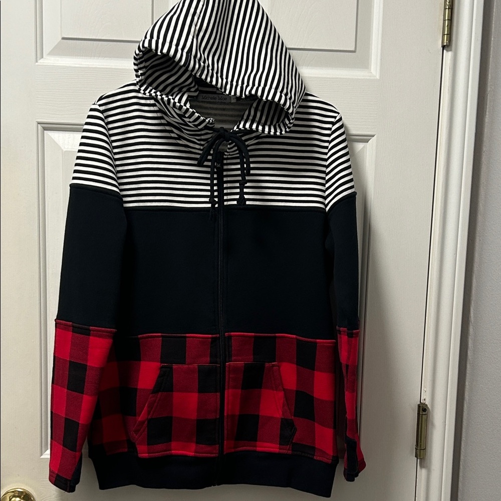 Michelle Mae Women’s Color Block Hoodie Size Large